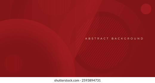 Abstract red background. Circle shapes composition Space. suitable for background, landing page, wallpaper can be used for greetings, cards, invitation, wallpaper, web, background, backdrop, banner, f