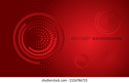 abstract red background with circles