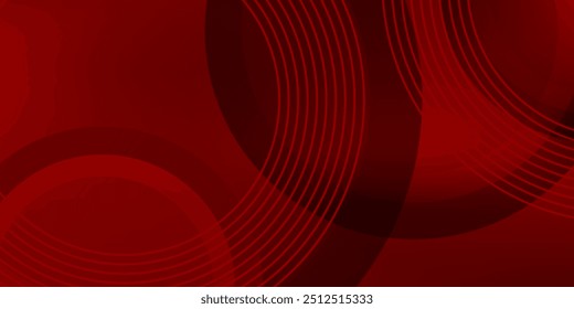 Abstract red background with red circles
