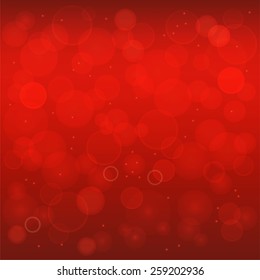Abstract red background with circles