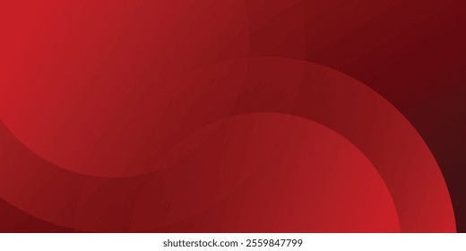 Abstract red background with circles. Applicable for gift card, Poster on wall poster template simple art