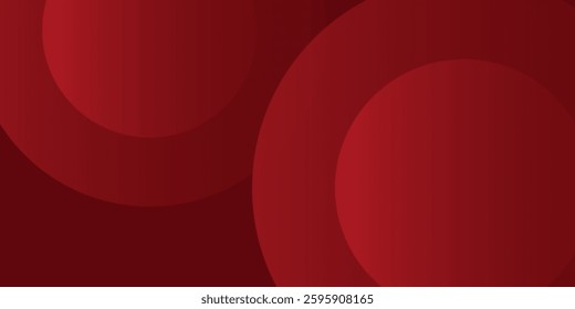Abstract red background with circles. Applicable for gift card illustration