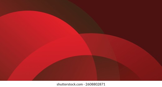 Abstract red background with circles. Applicable for gift cards, Posters on wall posters, EPS 10