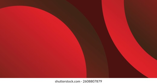 Abstract red background with circles. Applicable for gift cards, Posters on wall posters, EPS 10