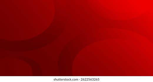 Fundo vermelho abstrato com círculos. Aplicável para cartão-presente, Cartaz no modelo de cartaz de parede, EPS 10