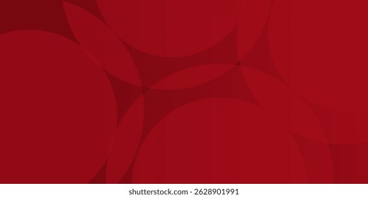Abstract red background with circles. Applicable for gift card, Poster on wall poster template, EPS 10