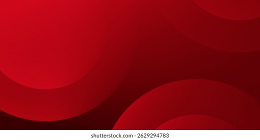 Abstract red background with circles.  Applicable for gift card, Poster on wall poster template, EPS 10