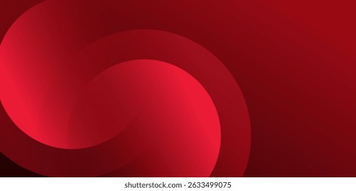 Abstract red background with circles.  Applicable for gift card, Poster on wall poster template