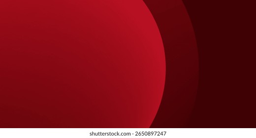Abstract red background with circles.  Applicable for gift card, Poster on background.