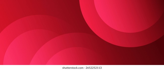 Fundo vermelho abstrato com círculos. Aplicável para cartão-presente, Cartaz no modelo de cartaz de parede, EPS 10