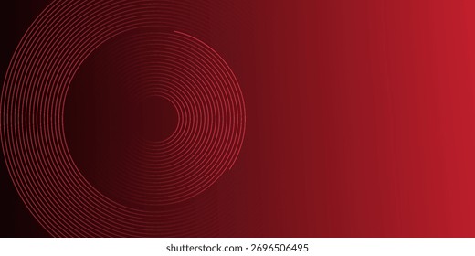 Fundo vermelho abstrato com círculos. Aplicável para cartão de presente, Cartaz na parede cartaz banner moderno