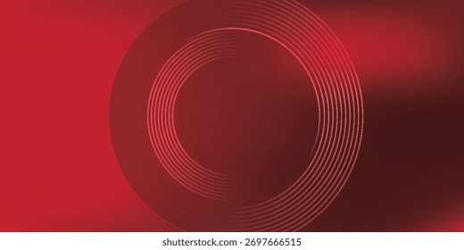 Abstract red background with circles. Applicable for gift card, Poster on wall poster banner modern vector background eps10.