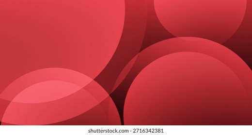 Abstrakter roter Hintergrund mit Kreisen. Für Geschenkkarte einfach