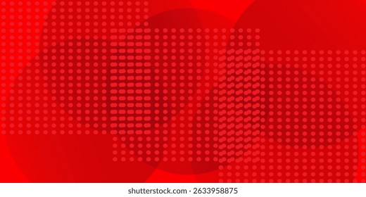 Abstract red background with circles and dots. for gift card, Poster on wall poster template, EPS 10