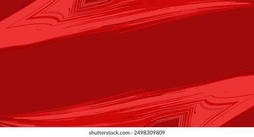 Abstract red background with circles. Dynamic shapes composition. Vector illustration