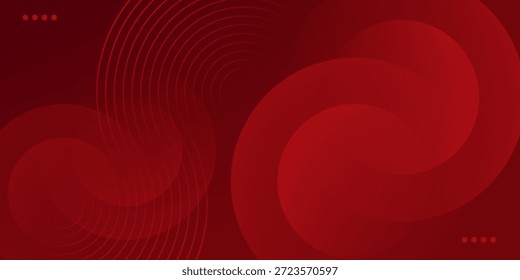 Fondo rojo abstracto con círculos rojos. composición de Formas dinámicas y Elementos. diseño moderno en EPS10.	

