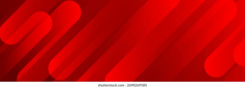 Abstract red background with red circles wave background. simple design
