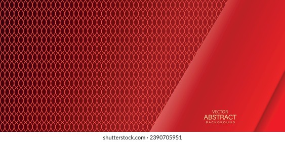 Abstract red background with classic pattern. Modern design, vector illustration