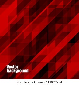 Abstract red background, colorful mosaic, vector illustration, eps 10