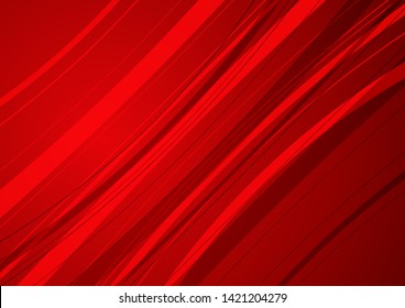 Abstract red background with red curve.