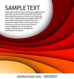 Abstract red background with custom text