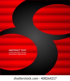 Abstract red background with custom text
