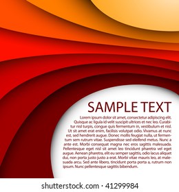 Abstract red background with custom text