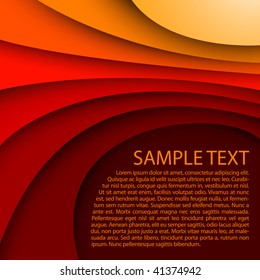 Abstract red background with custom text