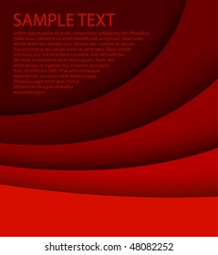 Abstract red background with custom text