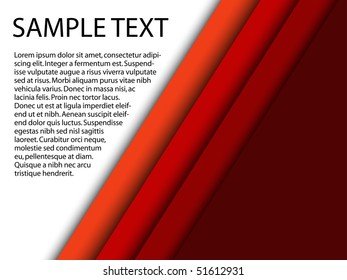 Abstract red background with custom text