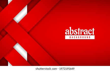 Abstract Red Background Design. Banner, Poster, Greeting Card, and other. Vector Illustration.