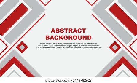 Abstract Red Background Design Template. Banner Wallpaper Vector Illustration. Red Flag
