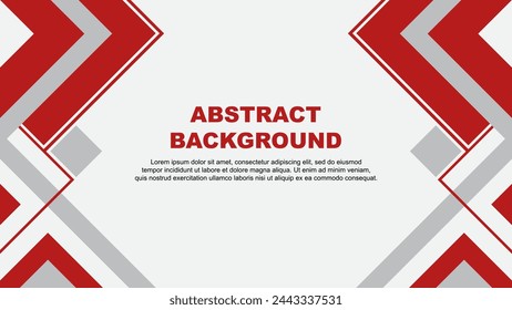 Abstract Red Background Design Template. Banner Wallpaper Vector Illustration. Red Banner