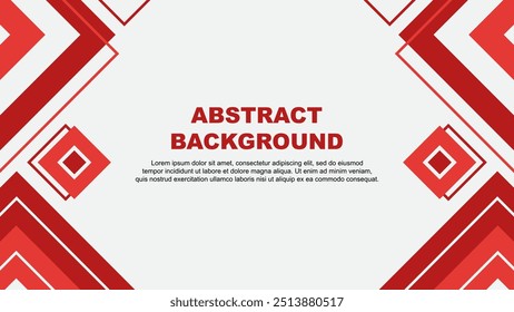 Abstract Red Background Design Template. Abstract Banner Wallpaper Vector Illustration. Red Background