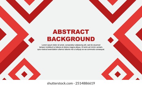 Abstract Red Background Design Template. Abstract Banner Wallpaper Vector Illustration. Red Template
