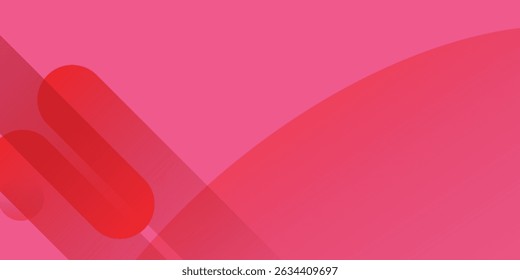 Abstract red background with diagonal lines. Dynamic shapes composition. Eps10