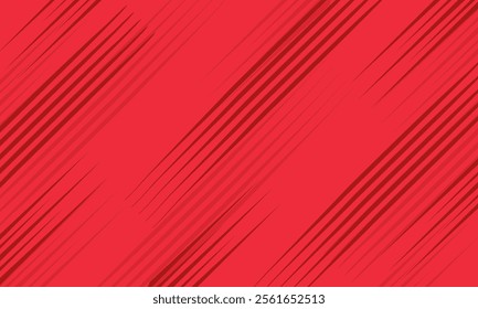 Abstract red background with diagonal stripes. Vector illustration for your design.