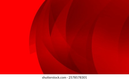 Abstract red background. Dynamic shapes composition set