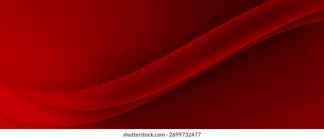 Abstract red background. Dynamic sound wave. Design element. Vector illustration