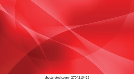 Abstract Red Background, Elegant Curves Lines Design, Perfect for Modern Graphic Concepts and Visuals