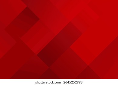 Fondo rojo Abstractas Formas cuadradas minimalistas elegantes Concepto de gradación Diseño de ilustración