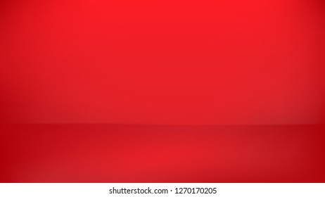 Abstract red background. Empty room with spotlight effect. Vector EPS10 Graphic art design.