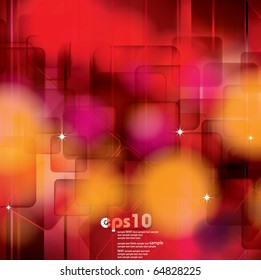 Abstract red background - eps 10 vector illustration