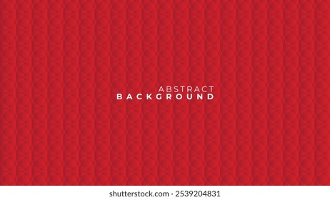 Abstract red background with geometric circle lines and gradient colors.