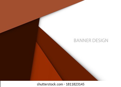 Abstract red background, geometric design of triangles with shadow. Brochure template