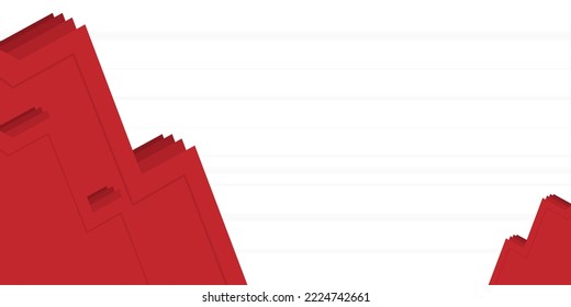 abstract red background with geometric shape. copyspace area