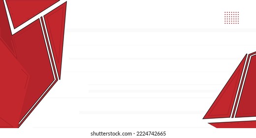 abstract red background with geometric shape. copyspace area
