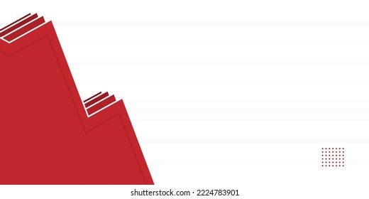 abstract red background with geometric shape. copyspace area