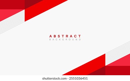 Fundo vermelho abstrato com formas geométricas
