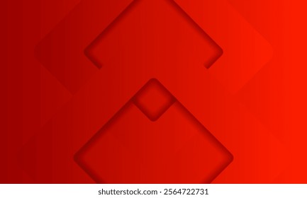 Abstract Red Background with Geometric Shapes and Gradient Effect. ideal for graphic design or digital projects. 